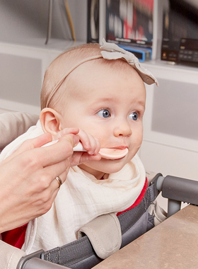 法国beaba叉勺套装勺子叉子宝宝餐勺儿童餐具训练便携叉勺带盒装