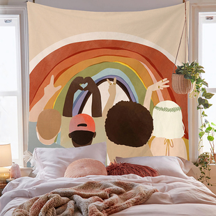 速发复古莫布迪挂布生约艺术墙兰简拍照宿舍床头装饰背景布超大