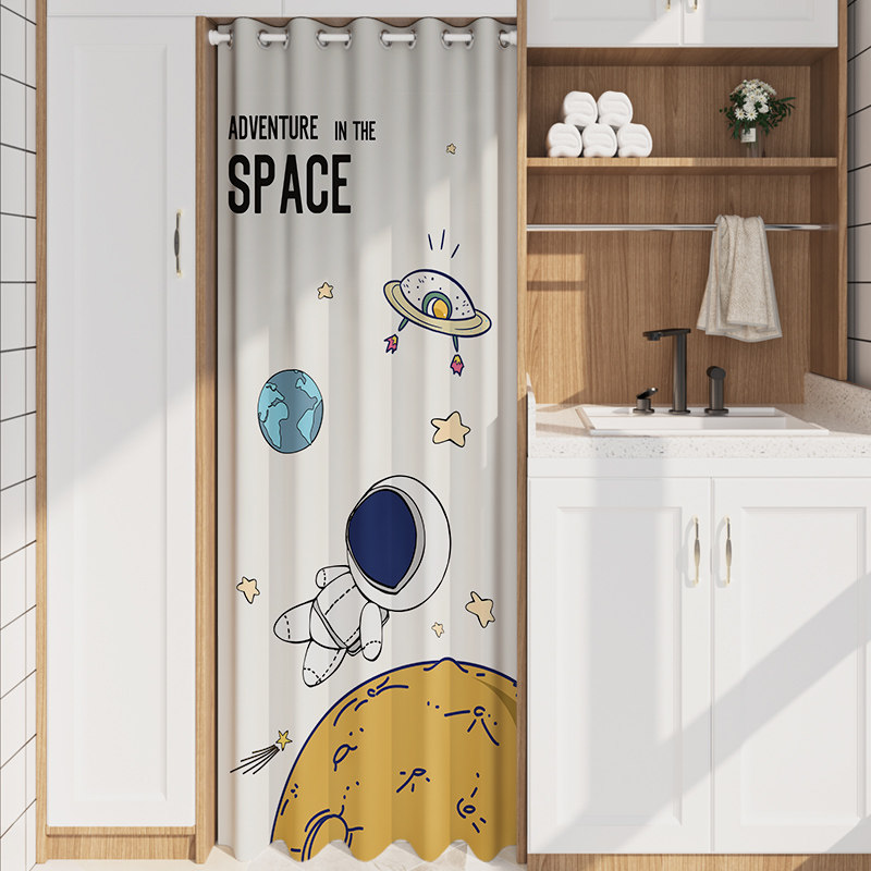 速发台洗衣机烘装机防晒帘洗烘一体套干防尘罩免打孔柜子遮遮挡帘