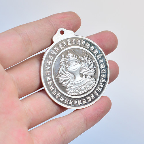 速发咒提镜吊坠藏文挂提准文准提佛母佛牌准件修业