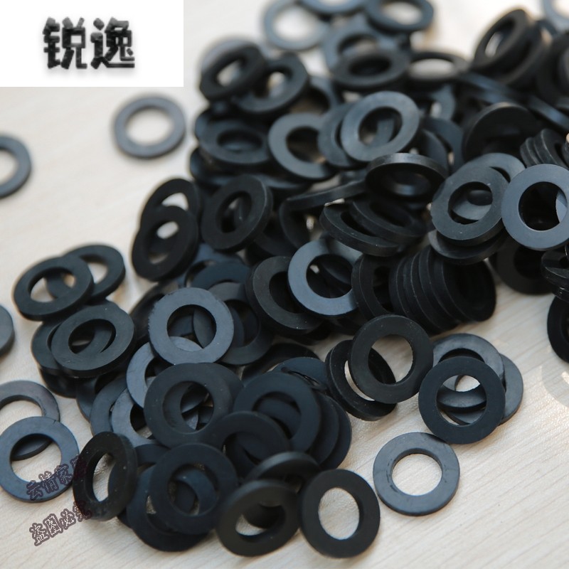 速发接胶活橡胶垫片水表密封圈平垫圈黑热水器水管接头垫圈4分6分