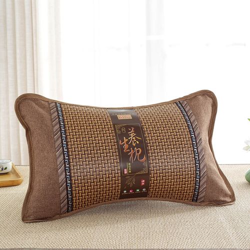 速发席叶枕头凉茶凉枕四季单枕头夏天成人护竹人男家用