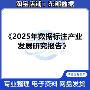 2025年数据标注产业发展研究报告 资料报告