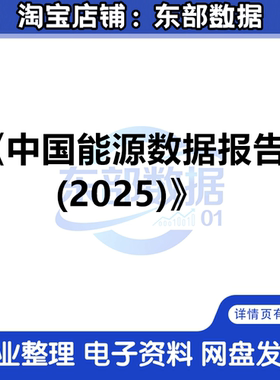 2025中国能源数据报告-152页 秒发