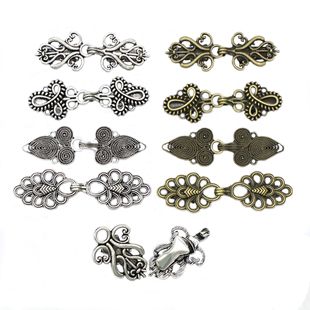 欧美新款毛衣围巾夹简约镂空大衣扣披肩衣领夹多功能合金斗篷对扣