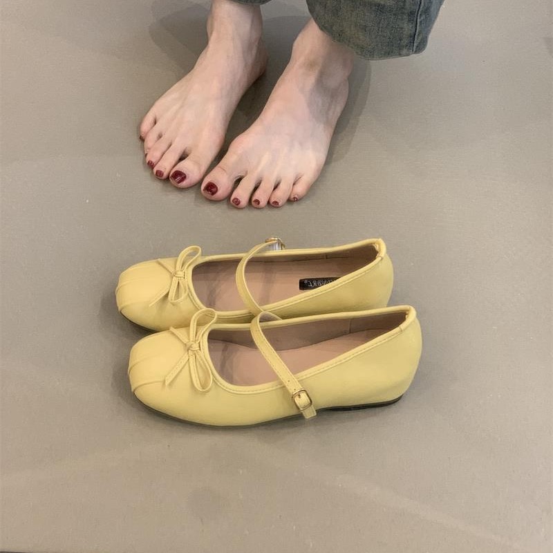 赵露思同款玛丽珍单鞋女鞋2025夏季新款浅口法式配裙子芭蕾舞鞋