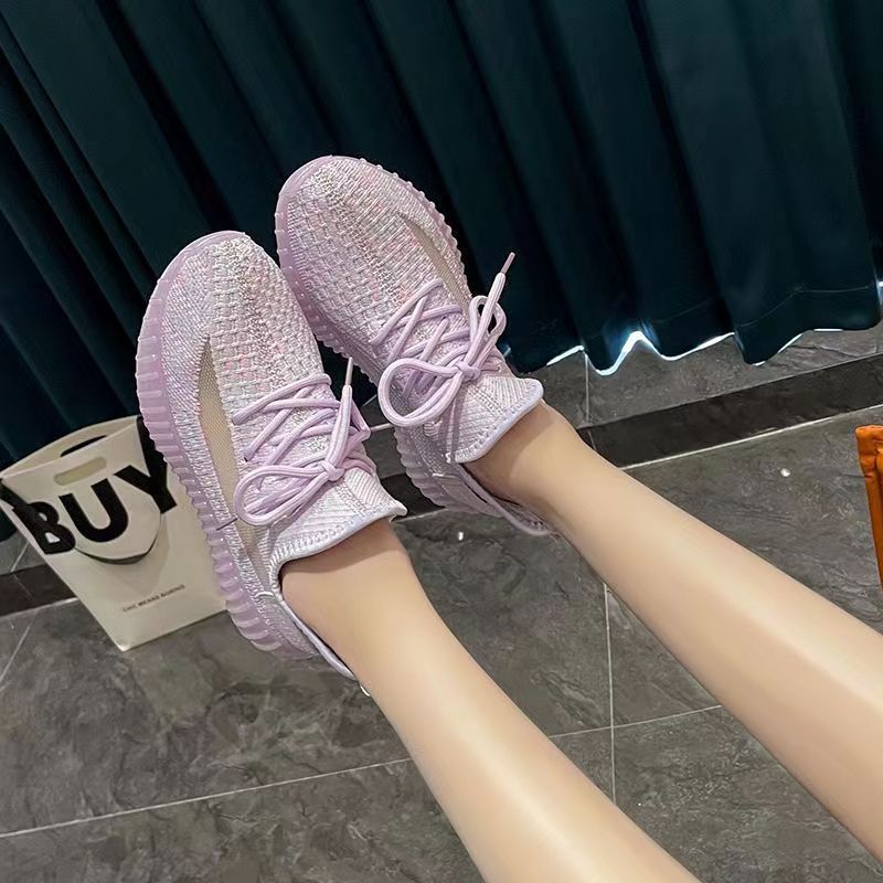 飞织轻便夏款椰子女鞋夏季2024新款网面透气运动鞋软底跑步