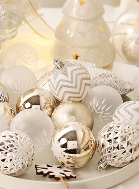 仿真圣诞树装饰球10cm方盒创意小挂件气氛布置店内装饰品diy装扮