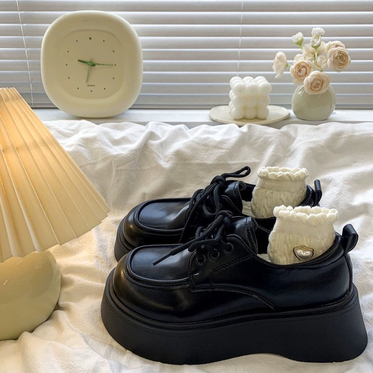 大码女鞋41到43宽胖脚秋季孕妇鞋子女前脚掌加宽单鞋玛丽珍小皮鞋