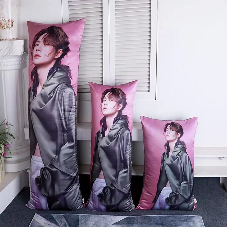 diy来图定做性感美女等身抱枕双面1.5m真人照片长枕头宅男枕头套