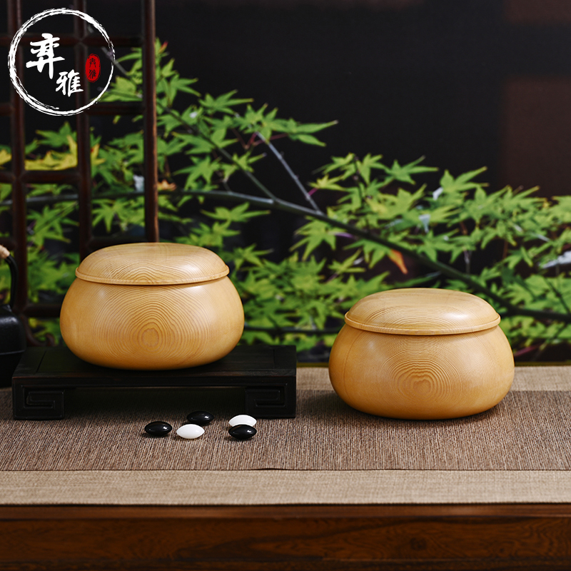 手工大漆犀皮漆围棋罐稀缺品