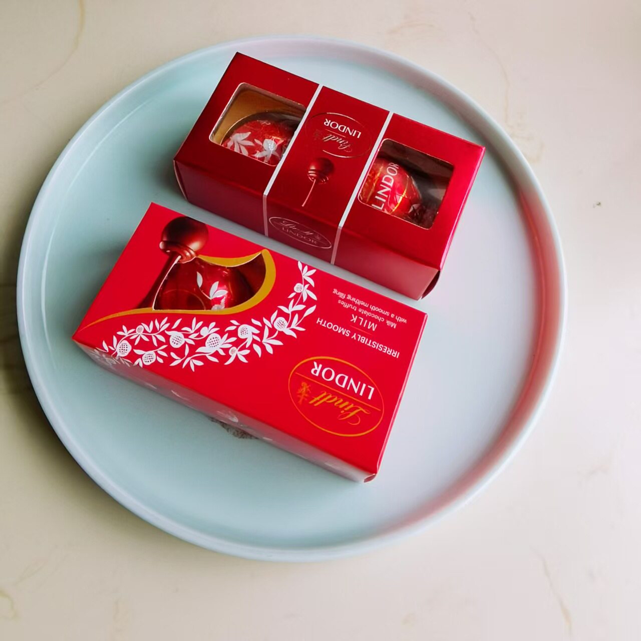 瑞士莲巧克力2颗装婚庆结婚周岁生日喜糖盒回伴手礼包装空盒