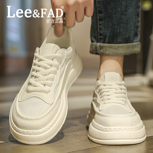 Lee&FAD鞋子男鞋2026新款男士百搭小白鞋夏季网面透气休闲板鞋潮