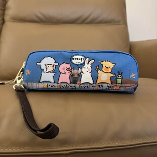 布布家无标笔袋简约高颜值联名学生文件盒铅笔248收纳袋L269