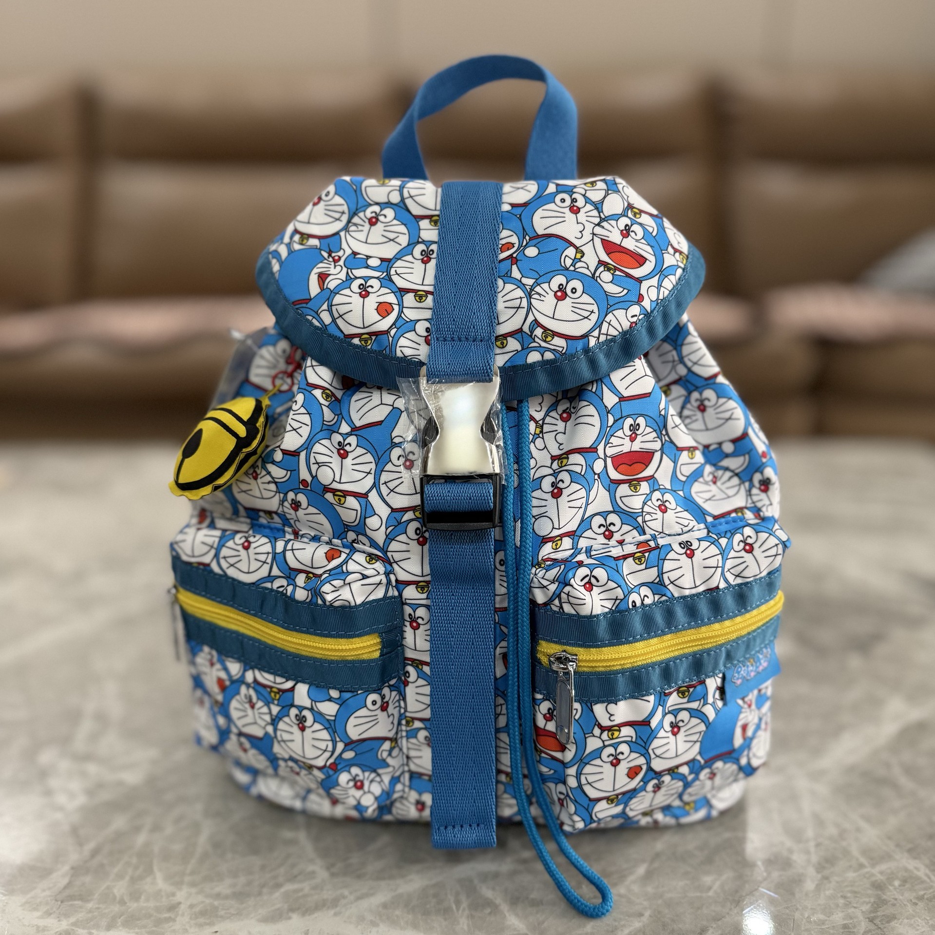 布布家哆啦A梦的限定设计系列休闲抽绳可爱双肩包1429