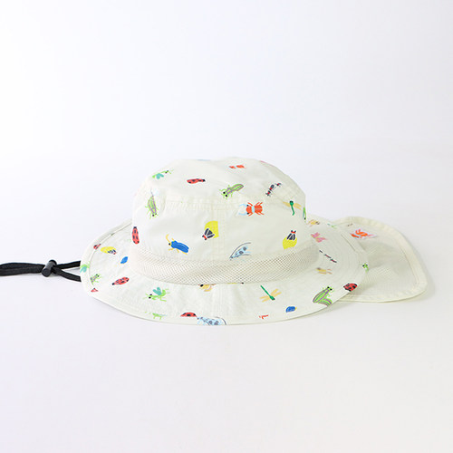 昆虫印花女童渔夫帽夏天防晒轻薄