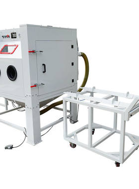 Dry Sandblasting Machine Manual Turntable Sand Blaster