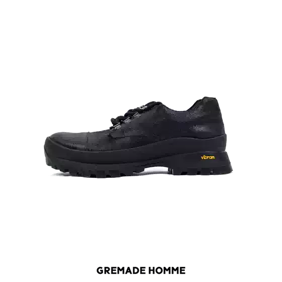 Gremade Italian Virbam First-Layer Cowhide Waxed Waterproof Outdoor Hiking Height-Increasing Derby Shoes