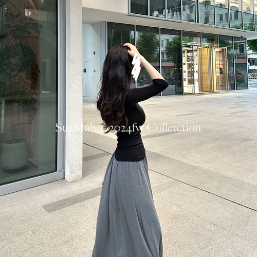 清瘦纸片人清冷感高智灰调