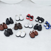 现货10cm娃用鞋 bjd8分波鞋 子玩偶公仔用棉花娃娃鞋 20cm高筒靴皮鞋