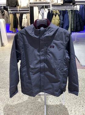 正品UA安德玛保暖连帽男户外运动可拆卸夹克外套两件套1371585