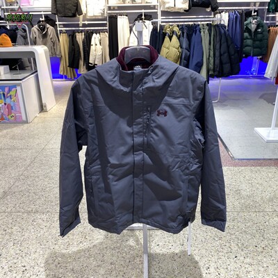 可拆卸连帽男夹克外套安德玛