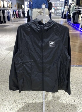 正品SKECHERS斯凯奇简约百搭连帽男运动休闲梭织夹克外套P225M276