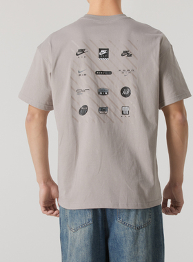 新款正品Nike耐克经典透气舒适男运动休闲纯棉短袖T恤HJ0727-010