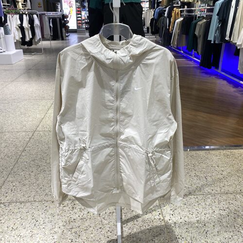NIKE耐克女透气连帽LOGO夹克