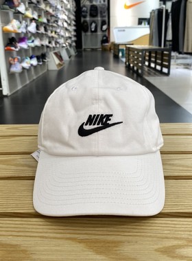 正品NIKE耐克刺绣LOGO遮阳百搭男女户外运动休闲鸭舌帽FB5368-100