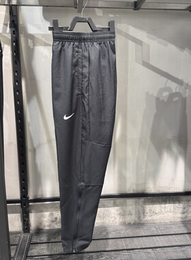 正品NIKE耐克经典LOGO束脚拉链男运动休闲梭织九分裤DD4895-010
