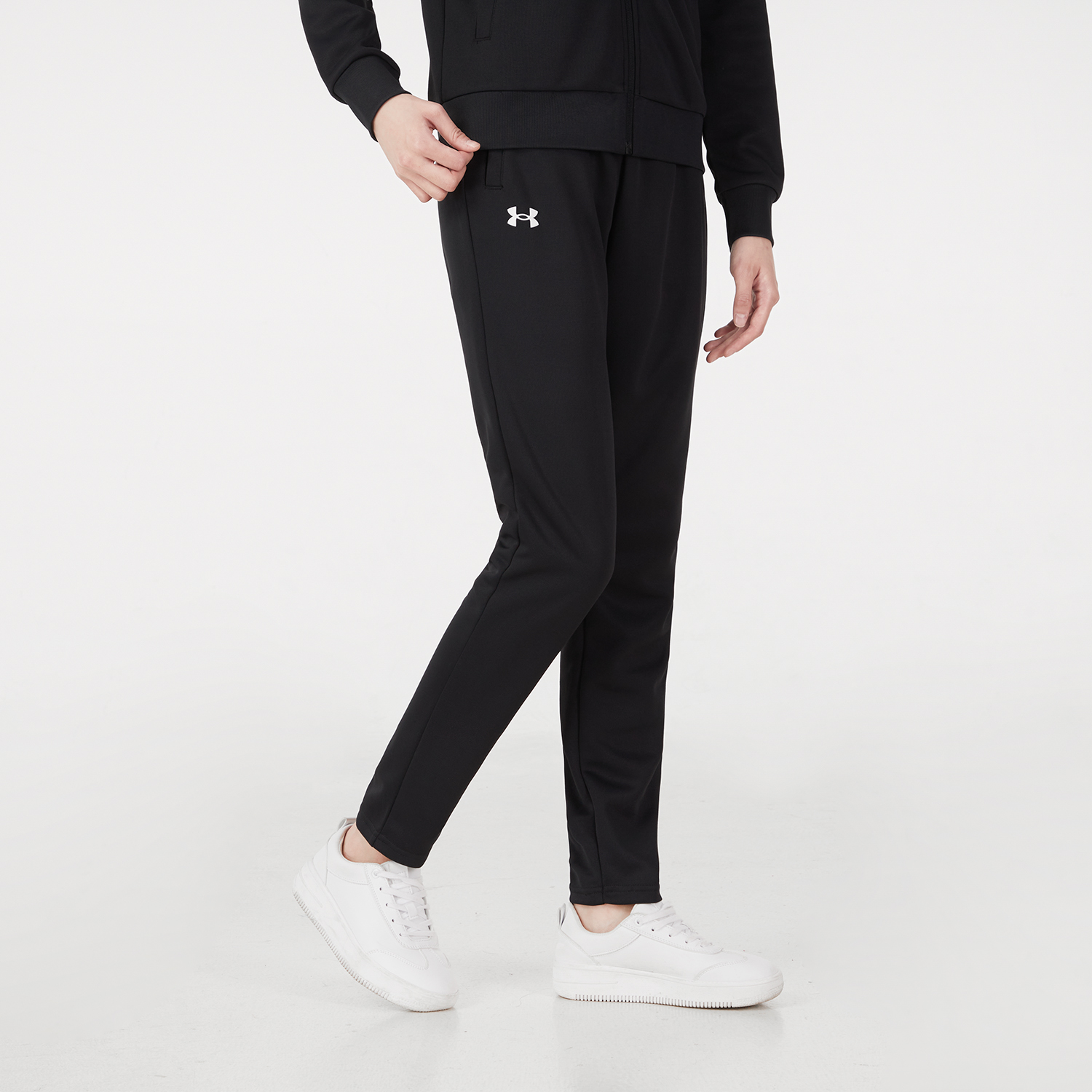 秋新款队正品UA安德玛简约LOGO修身训练跑步女运动休闲梭织长裤