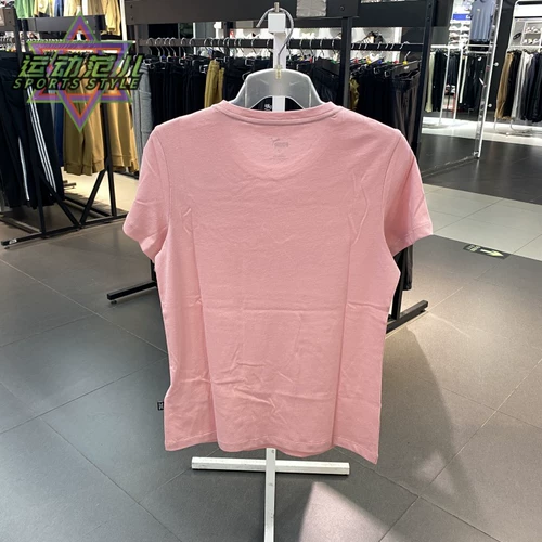 Puma, дышащая спортивная хлопковая футболка с коротким рукавом для отдыха, с печатью вашего логотипа, круглый воротник