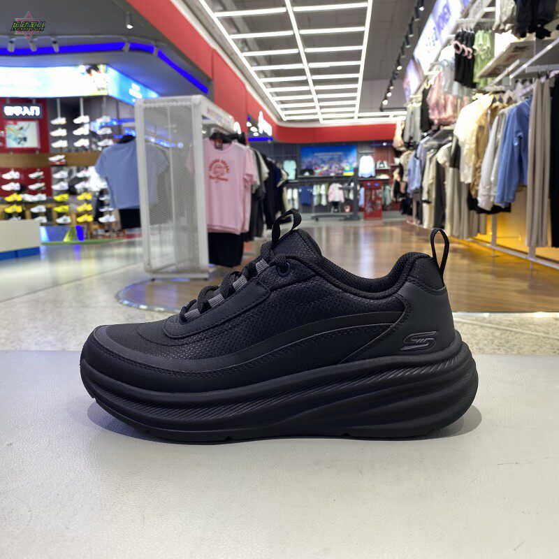 正品Skechers斯凯奇BOBS SKILLZ男士绑带运动休闲跑步鞋118440
