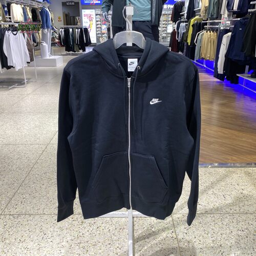 秋季新款正品NIKE耐克男抓绒保暖连帽运动休闲针织夹克外套FN3862