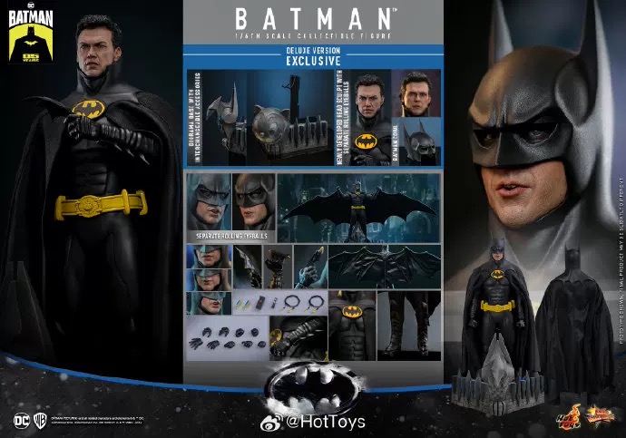 HT HotToys 1/6蝙蝠侠归来1992基顿蝙蝠侠MMS769