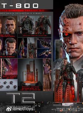 HOTTOYS HT 1/6 DX46 终结者2审判日 T-800 战损版 2.0 接单