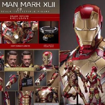 HOTTOYS HT 1/6 钢铁侠3 钢铁侠Mark42 MK42 2.0 先行接单