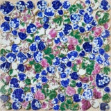 Синий и белый пруд с рыбами, бассейн, галька, керамическая мозаика, бассейн с горячими источниками, ванная комната, износостойкая противоскользящая плитка