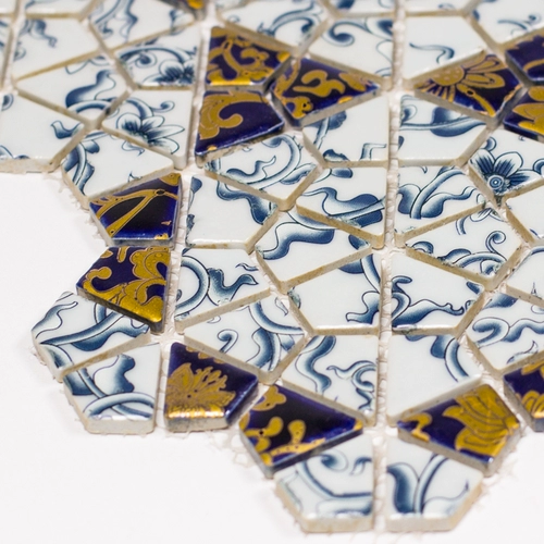 Джингджэнь европейский стиль головоломка мозаика фоновая фоновая настенная балкон кухонная туалетная плитка керамическая домов