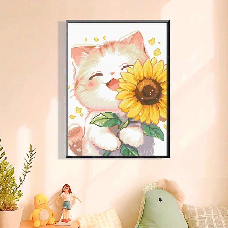 新手小件初学者简单卧室猫咪客