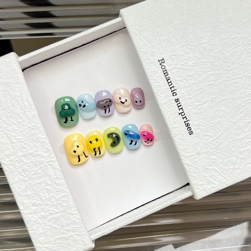 手工立体搞怪捏捏穿戴美甲贴片