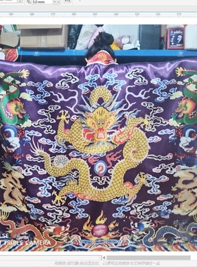 双龙法衣道袍高功紫色可定制