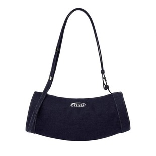 2025emis新款牛仔托特包水饺包单肩手提通勤斜挎简约韩系明星同款