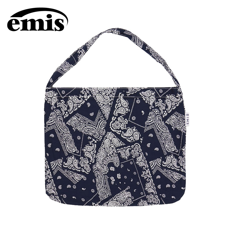韩国emis帆布包金泰妍同款大容量大学生单肩佩里斯布袋包秋冬新款