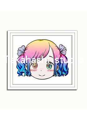 日系小女孩印刷村上隆装饰画包邮