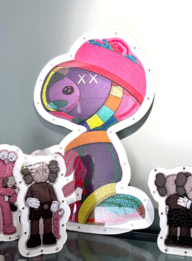 新品现货 KAWS jigsaw puzzle 史努比拼图框相框高级亚克力框包邮