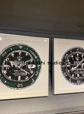 TAKAHASHI STUDIO原创劳力士限量版画绿水鬼黑水鬼装饰画包邮包框