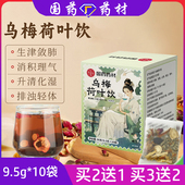 国药药材乌梅荷叶饮代用茶乌梅汤冲饮茶抖音同款 乌梅荷叶饮养生茶