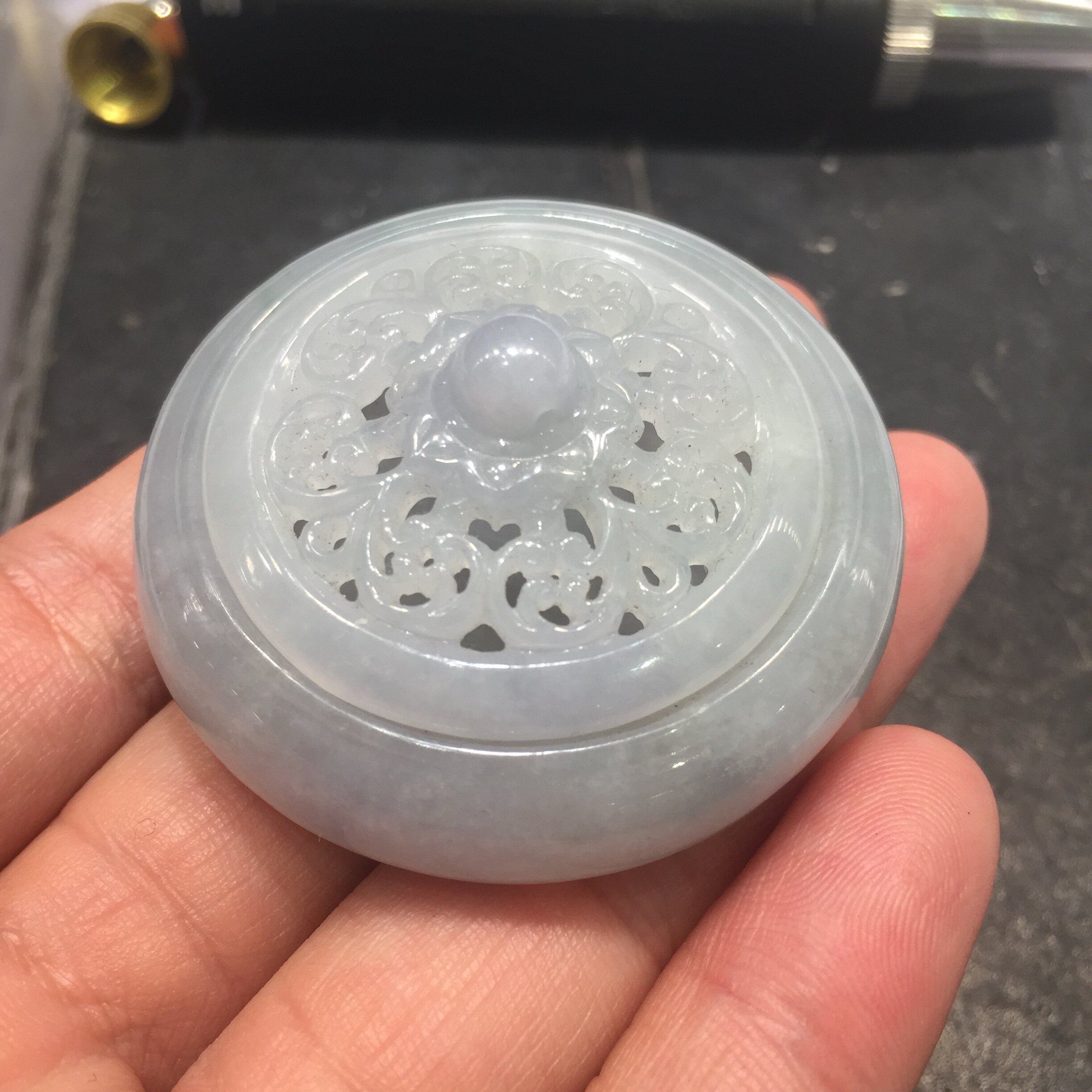 天然翡翠香炉,缅甸翡翠a货